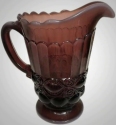 Mosser Glass 409PPlumOpal Eye Winker Set 409 Pitcher Plum Opal