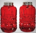 Mosser Glass 409SPEPRed Eye Winker Set 409 Salt Pepper Red