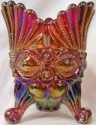 Mosser Glass 409SPRedCarn Eye Winker Set 409 Spooner Red Carnival