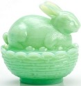 Animals - Bunny on Basket - 412