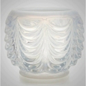 Mosser Glass 600BLCICrystalOpal Drape Set 600 Bowl Cupped In Crystal Opal