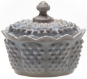 Mosser Glass 702BTMarble Gigi Hobnail Set 702 Butter Dish Tub Round Marble