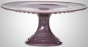 Mosser Glass 702CPEggplant Gigi Hobnail Set 702 Plate Cake Plate Eggplant