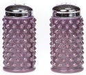 Mosser Glass 702SPEggplant Gigi Hobnail Set 702 Salt and Pepper Eggplant