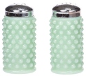 Mosser Glass 702SPJadeite Gigi Hobnail Set 702 Salt and Pepper Jadeite