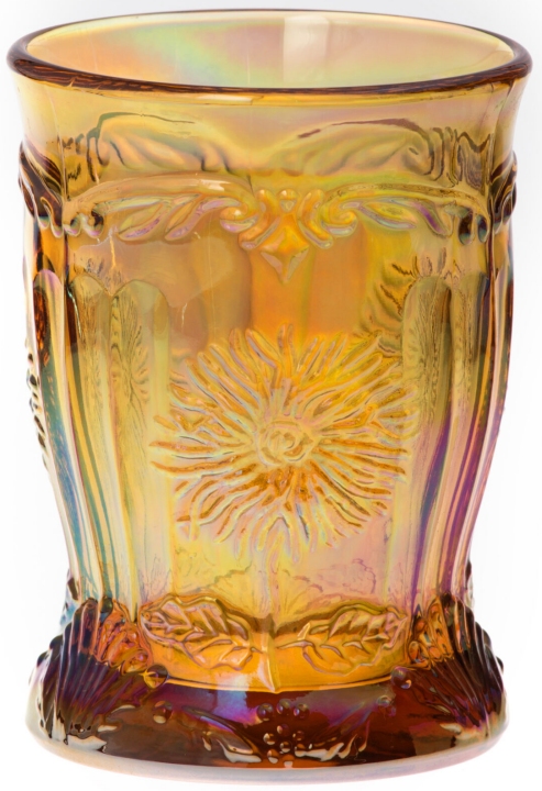 Mosser Glass 902TAmberCarn Dahlia Set 902 Tumbler Amber Carnival