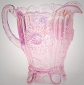 Mosser Glass 902PPassionPinkCarn Dahlia Set 902 Pitcher Passion Pink Carnival