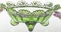 Mosser Glass 915BBGreenOpal Footed Set 915 Berry Bowl Green Opal