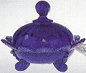 Mosser Glass 915CCCobalt Footed Set 915 Covered Candy Bowl Cobalt Blue