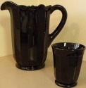 Mosser Glass 931PBlack Panel Set 931 Pitcher Black