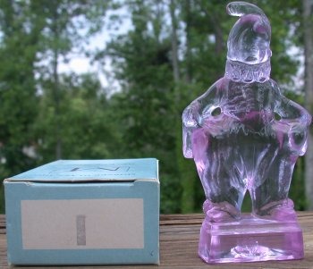 Mosser Glass MindyI Mindy Clown I Cranberry Ice Figurine