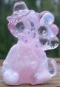 Mosser Glass PeeWeeS Pee Wee Clown S Cranberry Ice and Milk Clown No Box