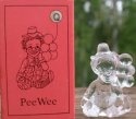 Mosser Glass PeeWeeQ Pee Wee Clown Q Crystal Clown Figurine