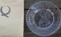 Mosser Glass PeeWeePlateQ Pee Wee Clown Plate Q Crystal Clown Plate