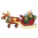 Mwah 93458 Reindeer and Sleigh Salt and Pepper Shakers