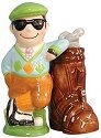 Mwah 93461 Golfer and Bag Salt and Pepper Shakers