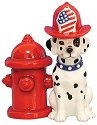 Mwah 93462 Dalmatian and Hydrant Salt and Pepper Shakers