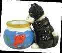 Mwah 93476 Cat and Fishbowl Salt and Pepper Shakers