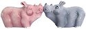 Mwah 93908 Rhinoceros Salt and Pepper Shakers