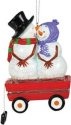 Mwah 93961 Snowmen In Wagon Ornament