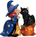 Mwah 94421 Witch and Cat Salt and Pepper Shakers