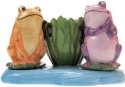 Mwah 94443 Frogs Salt and Pepper Shakers and Toothpick Holder Set