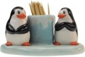 Mwah 94444 Penguins Salt and Pepper Shakers and Toothpick Holder Set