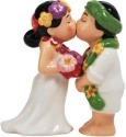 Mwah 94448 Hawaiian Wedding Couple Salt and Pepper Shakers