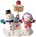 Mwah 94495 North Pole Snowmen Salt and Pepper Shakers