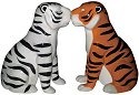 Mwah 94498 Tigers Salt and Pepper Shakers