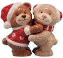 Mwah 94515 Christmas Teddy Bears Salt and Pepper Shakers