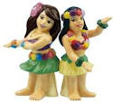 Mwah 94516 Hula Girls Salt and Pepper Shakers