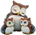 Mwah 94518 Mother and Baby Owls Salt and Pepper Shakers