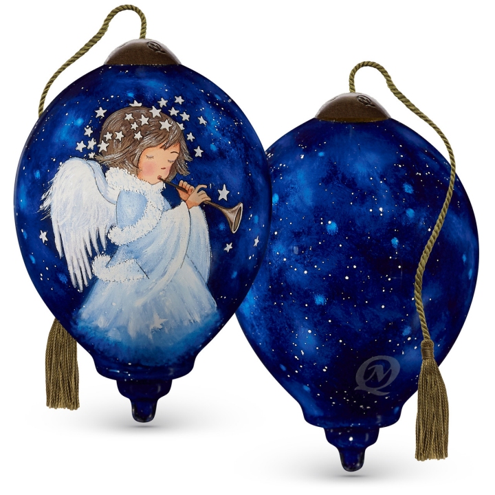 Ne'Qwa Art 7221110 Soft Angel with Stars Halo Ornament