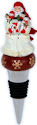 Ne'Qwa Art 7121401 Snowman Santa Wine Stopper