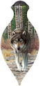 Ne'Qwa Art 7144110 North American Wolf Ornament