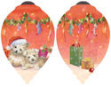 Ne'Qwa Art 7151118 Puppies Waiting For Santa Ornament