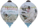 Ne'Qwa Art 7151180 Seaside Holiday Wishes Ornament
