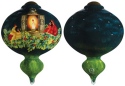 Ne'Qwa Art 7161167 Cardinals In Candlelight Ornament