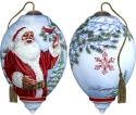 Ne'Qwa Art 7171123 Santa's Feathered Friend Ornament