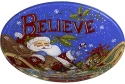 Ne'Qwa Art 7171200 Believe Santa Plate