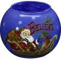 Ne'Qwa Art 7171202 Believe Santa Votive Holder