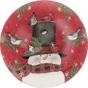 Ne'Qwa Art 7171203 Snowman Plate