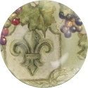 Ne'Qwa Art 7171209 Fleur De Lis Vines Plate