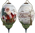 Ne'Qwa Art 7181110 Winter Birch Santa Ornament