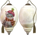 Ne'Qwa Art 7181127 Winter Kitten Ornament