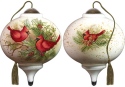 Ne'Qwa Art 7181134 Woodland Cardinals Ornament