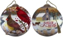 Ne'Qwa Art 7181155 White Crimson Morning Ornament