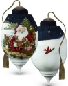 Special Sale 7201102 Ne'Qwa Art 7201102 Santa In Snow with Animals Ornament Limited Edition