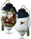 Ne'Qwa Art 7201102 Santa In Snow with Animals Ornament